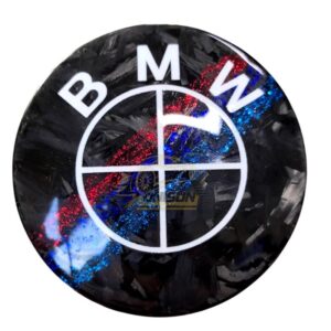 Rainbow BMW Emblem badage forged carbon fiber