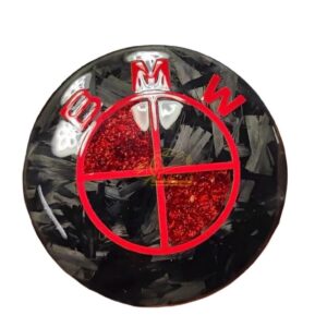 red BMW badage carbon fiber for trunk