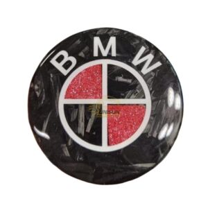 RED BMW emblem forged carbon fiber for rear