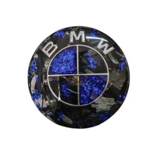 royal blue BMW emblem forged carbon fiber