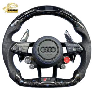 forged carbon fiber Audi steering wheel