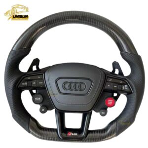 carbon fiber Audi steering wheel 4 button