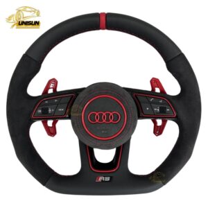 suede Audi steering wheel Lamborghini paddle