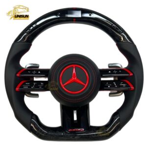 forged carbon fiber Benz Steering Wheel with LED