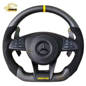 Mercedes Benz Steering Wheel carbon fiber alcantara grip