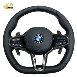 nappa leather BMW Steering wheel leather airbag cover