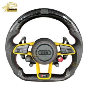 4 button carbon fiber Audi steering wheel LED