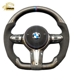 Suede Carbon fiber BMW Steering wheel for BMW 320i, 330i