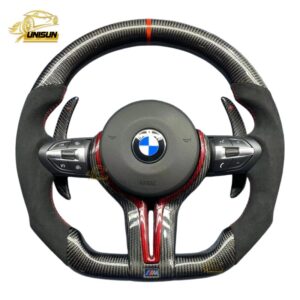 Suede Carbon fiber BMW Steering wheel for BMW 750, 330, 550
