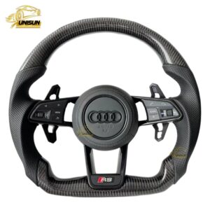 Audi RS leather carbon fiber steering wheel for A3, A4