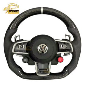 Volkswagen steering wheel carbon fiber 2 button golf.mk7