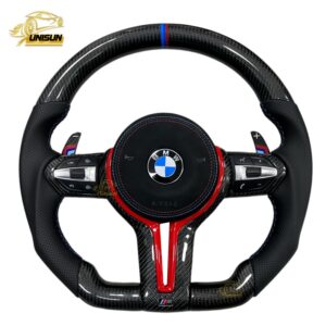 red carbon fiber Steering wheel for 525i, 528i, 530i