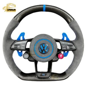 Alcantara 2 button Volkswagen steering wheel Golf 6, 7, 8
