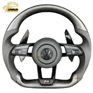 RS Volkswagen steering wheel matt carbon fiber golf MK7 GTI