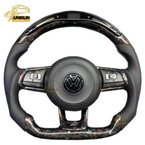 Volkswagen steering wheel forged flake carbon fiber