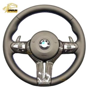 BMW Steering wheel nappa leather carbon fiber trim