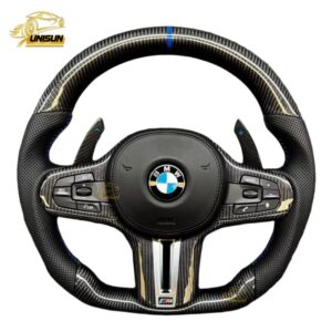 Carbon fiber Steering wheel perforated leather for BMW X3, X4