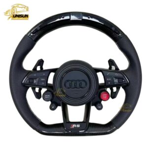 Audi LED 4 button carbon fiber steering wheel for A3,A4,A5
