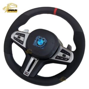 Alcantara BMW Steering wheel red top mark for G20
