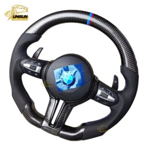 Carbon fiber F10 F20 BMW Steering wheel black trim