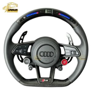 Audi carbon fiber steering wheel 4 button with LED for A3L