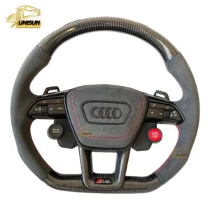 Audi alcantara carbon fiber steering wheel C8 for Q5L, Q7