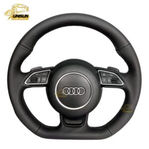 perforated leather Audi steering wheel for A6