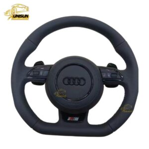 perforated leather S Audi steering wheel