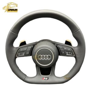 leather RS Audi steering wheel for S4, A3, A4