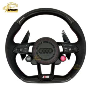 Audi 2 button carbon fiber steering wheel for Audi RS4 heat