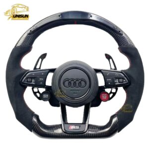 RS Audi LED suede carbon fiber steering wheel 2 button