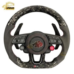 RS Audi forged carbon fiber steering wheel alcantara grip